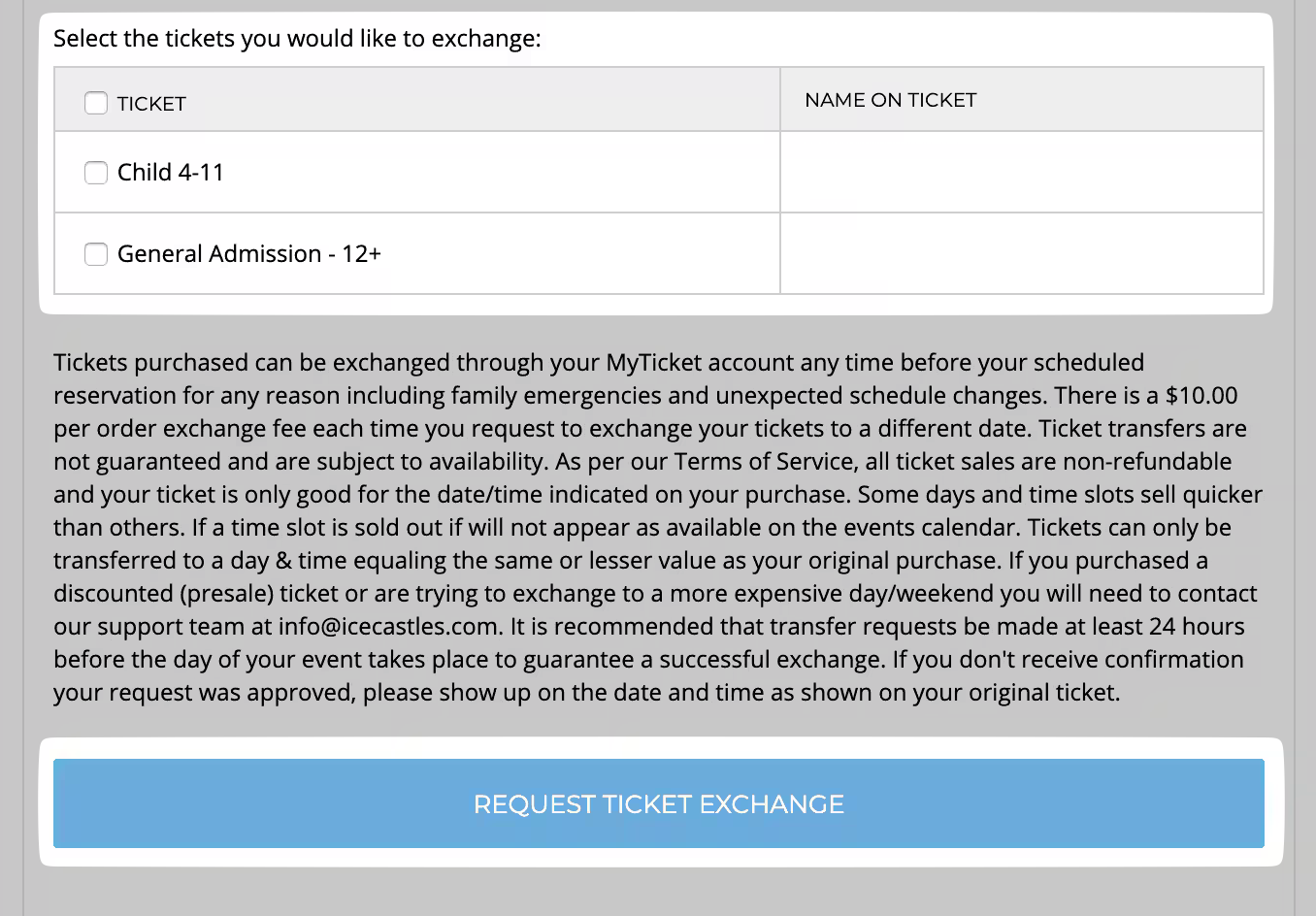 Self-Service Exchanges: Step-by-Step